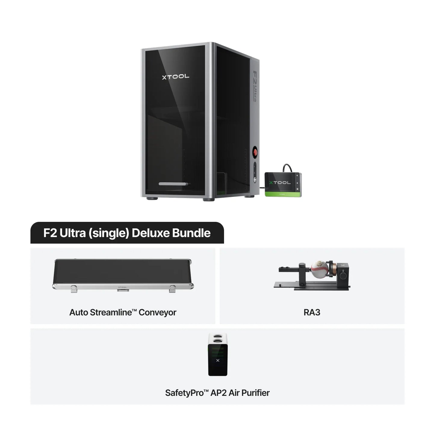 Incidente xTool F2 Ultra 60W MOPA e 40W diodo laser doppio