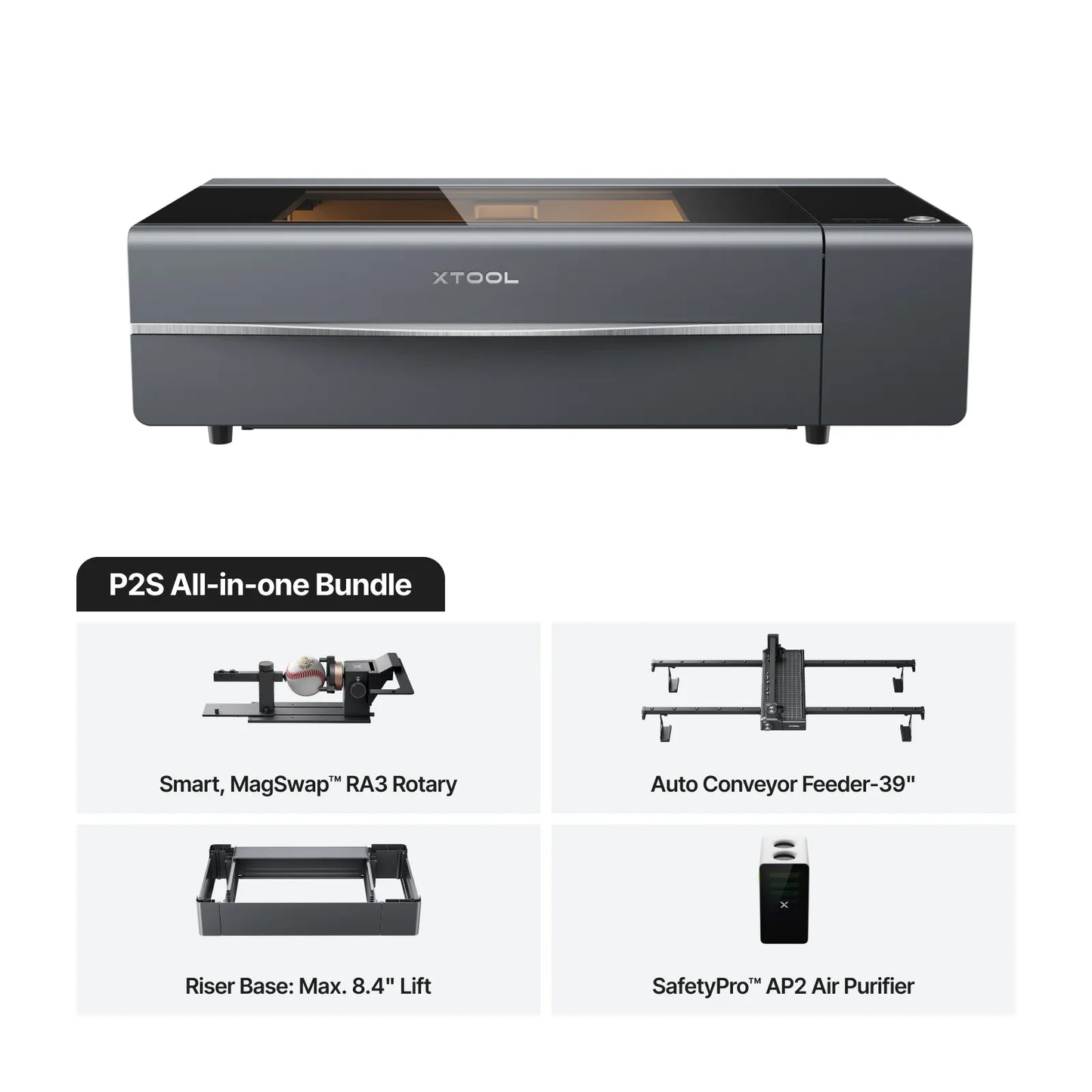 xTool P2S 55W Taglierina laser desktop CO2
