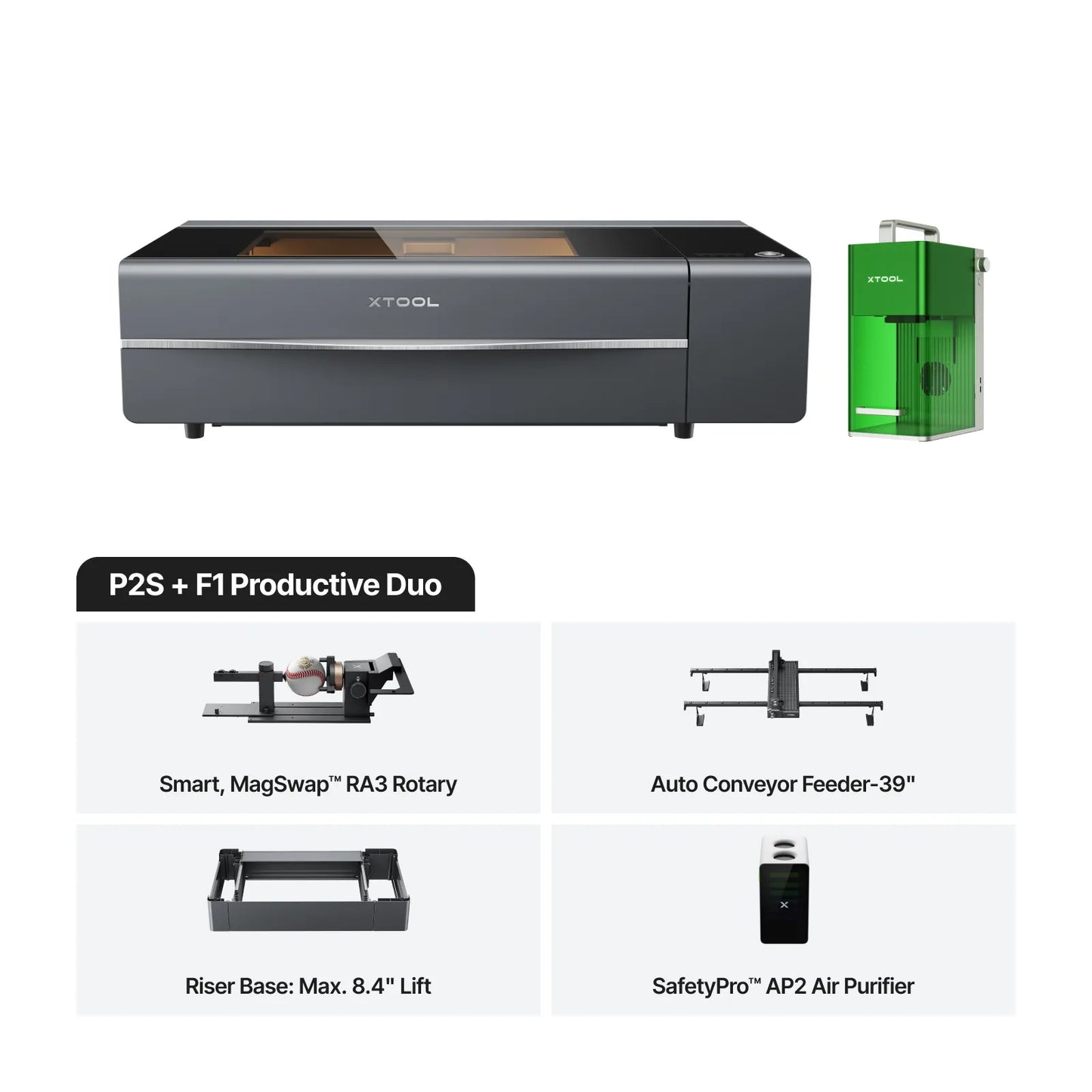 xTool P2S 55W Taglierina laser desktop CO2