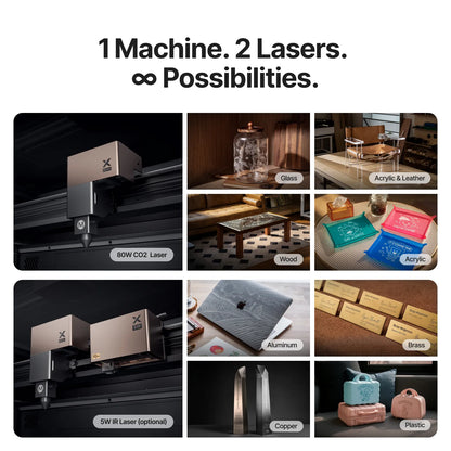 xTool P3 80W - Taglierina Laser CO2 di punta con automazione intelligente