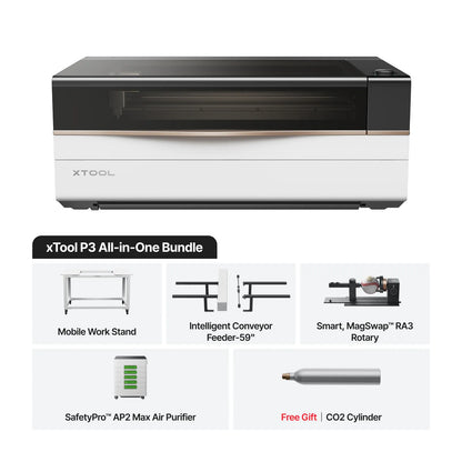 xTool P3 80W - Taglierina Laser CO2 di punta con automazione intelligente