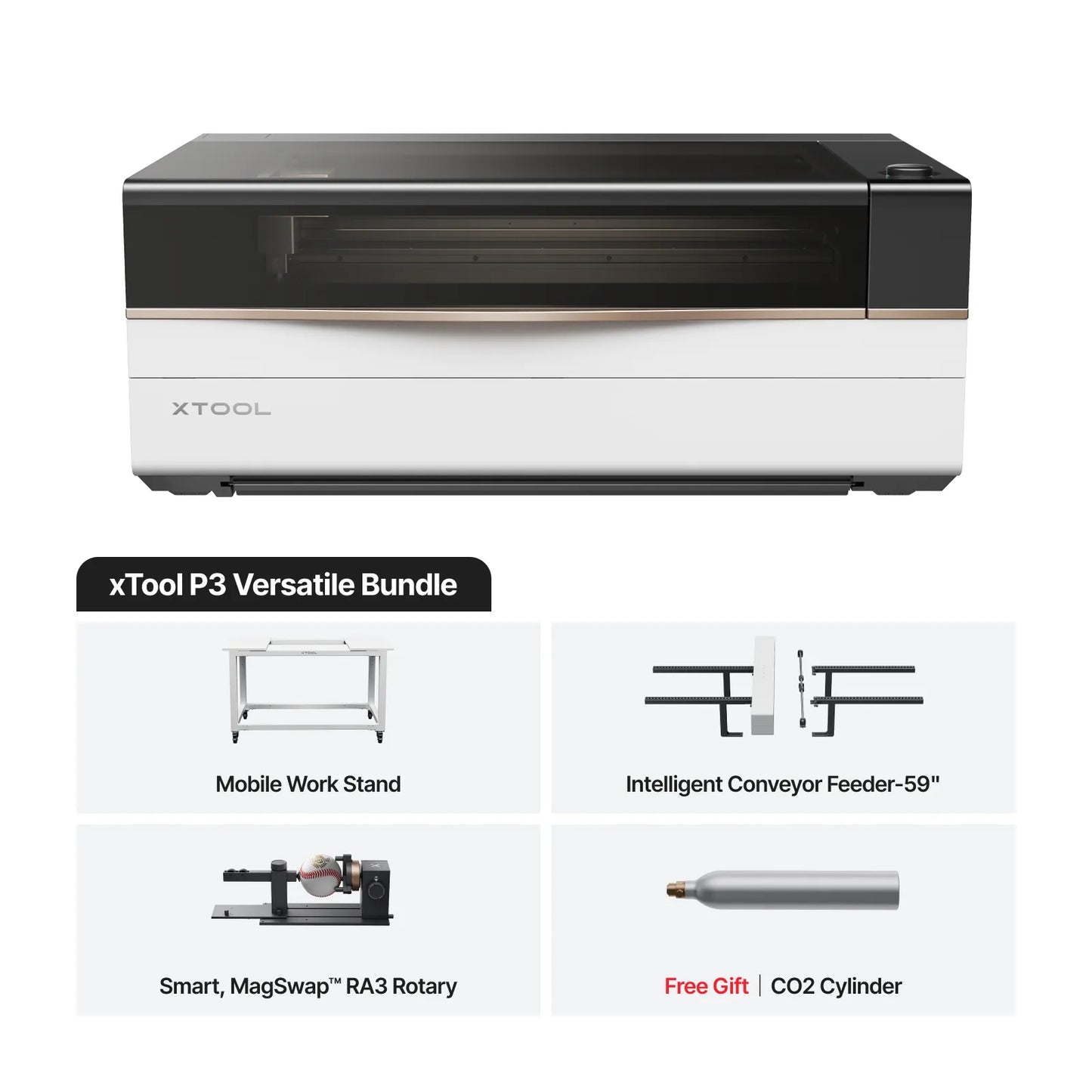 xTool P3 80W - Taglierina Laser CO2 di punta con automazione intelligente