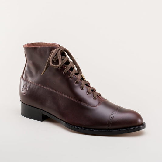Stivali stringati vintage da uomo Noble (Cordovan)