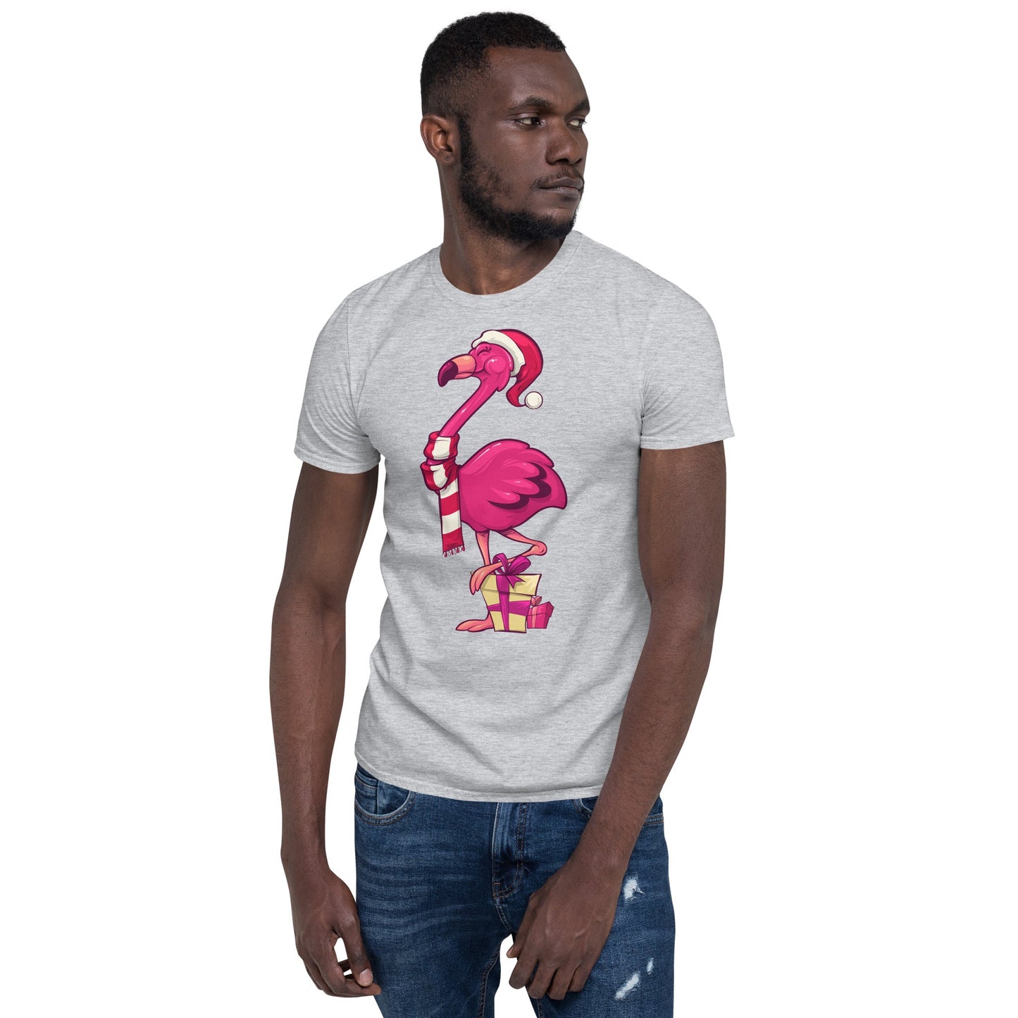 Original The Popular Flamingo Christmas T-Shirt