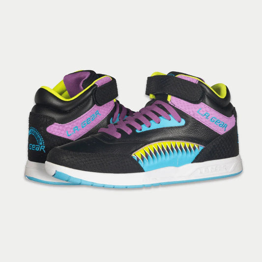 LA Gear Donna Flame Hightop | Nero x Viola x Turchese